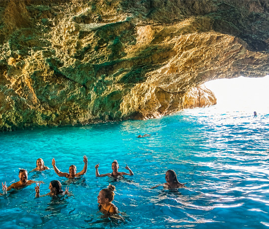 BLUE CAVE BOAT TOUR PACKAGE (3 HOURS TICKET)