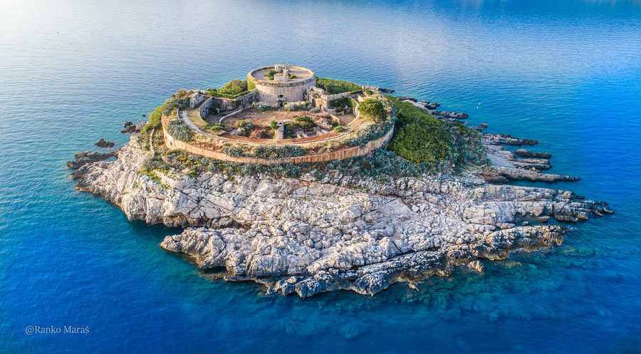 Panoramic View of Mamula Island